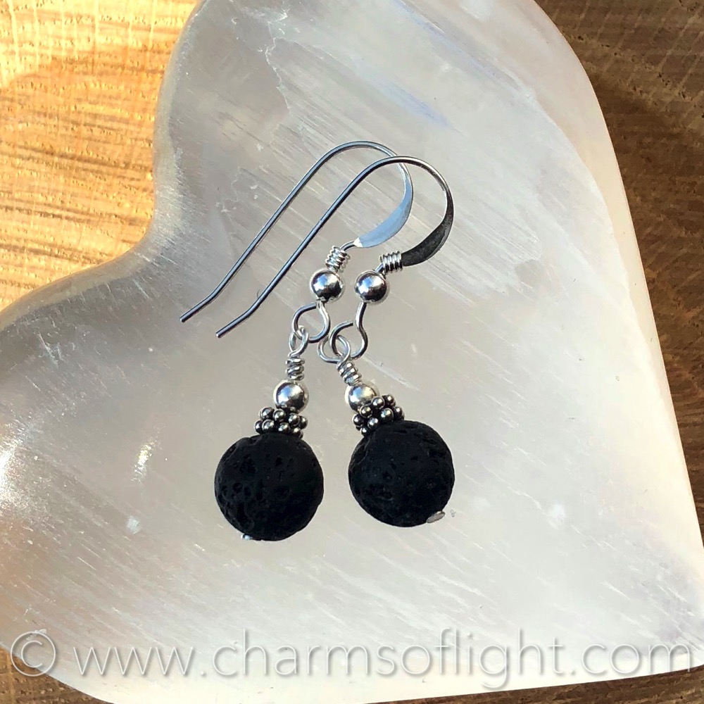 Lava Stone Earrings